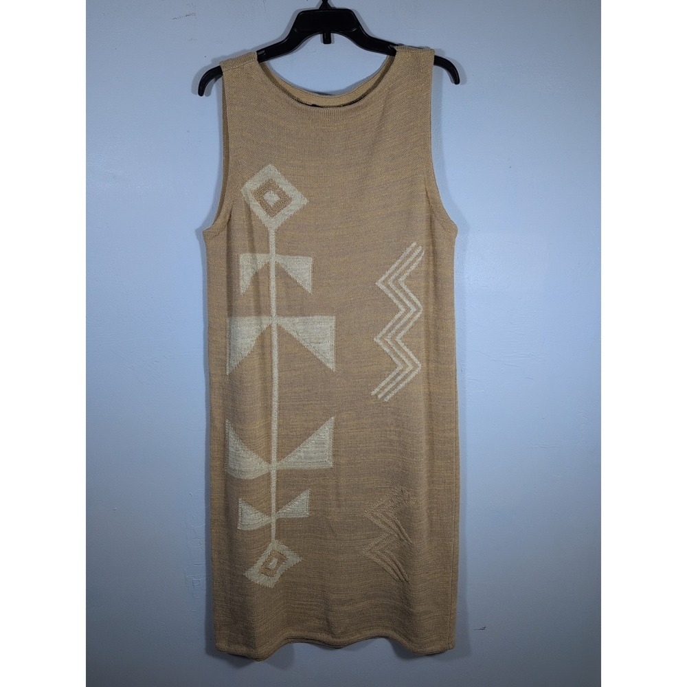 4. RALPH LAUREN HAND SOUTHWESTERN Knit Aztec BOHO DRESS XL Sleveless NWT